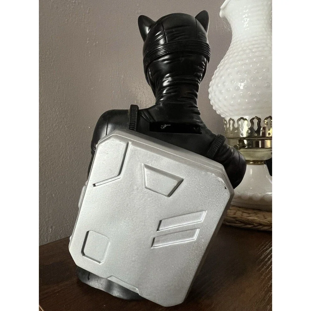 Catwoman DC Universe Bust Figurine Bank - Black Suit w/ Blue Goggles, Plastic